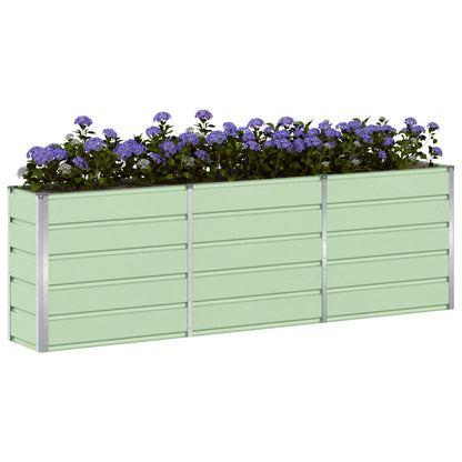 vidaXL Planter Green 240 x 40 x 75 cm Steel 3