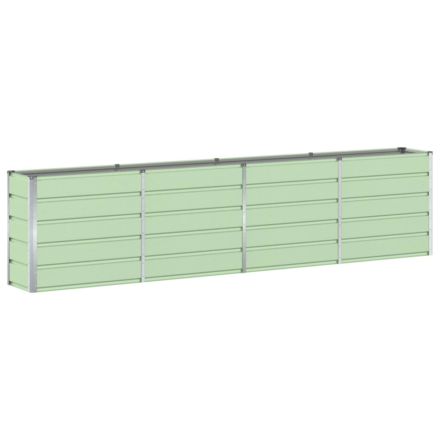 vidaXL Planter Green 320 x 40 x 75 cm Steel 2