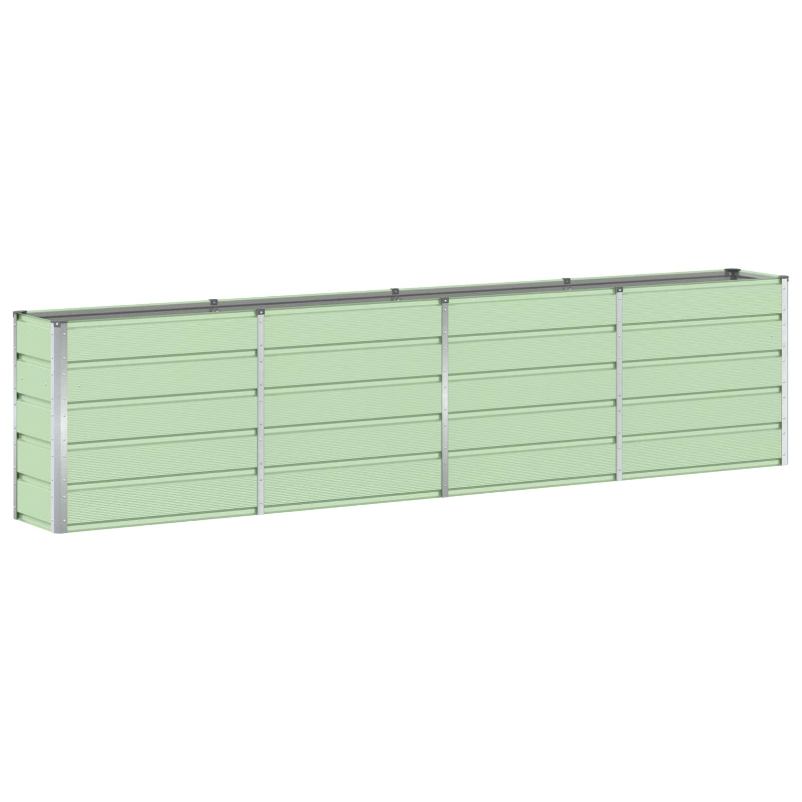 vidaXL Planter Green 320 x 40 x 75 cm Steel 2