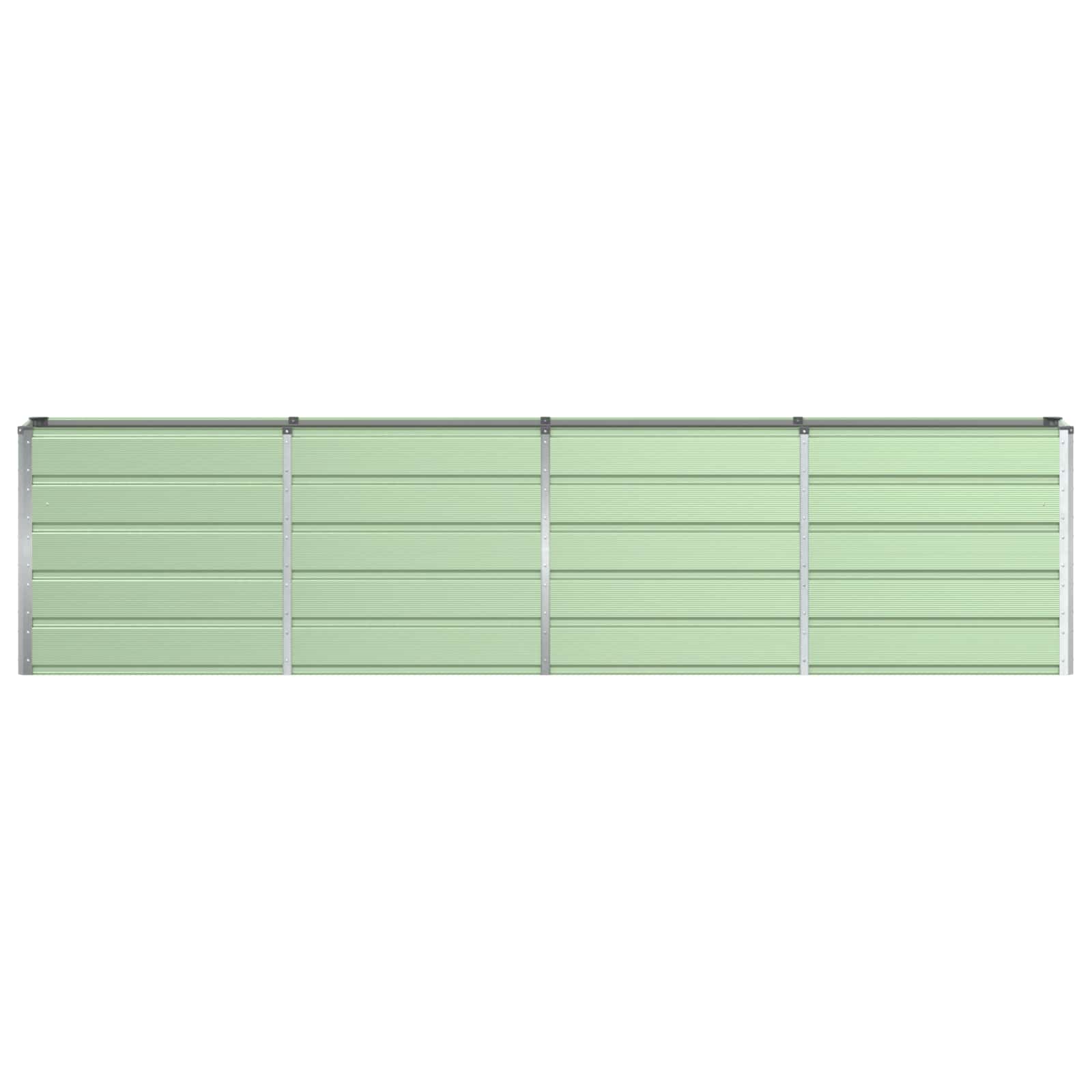 vidaXL Planter Green 320 x 40 x 75 cm Steel 4