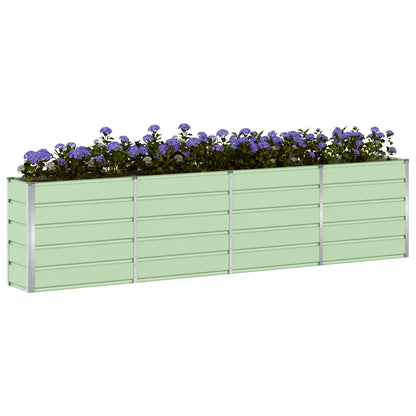 vidaXL Planter Green 320 x 40 x 75 cm Steel 3