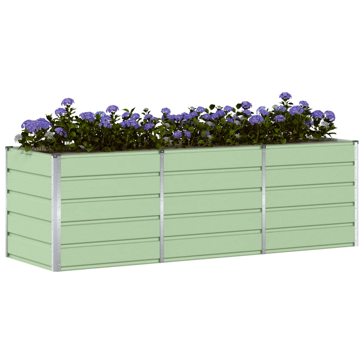 Planter 160 x 80 x Steel Height 75 cm Green