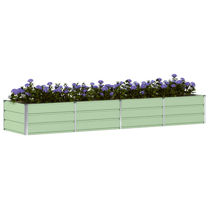 vidaXL Planter Green 320 x 80 x 45 cm Steel 3