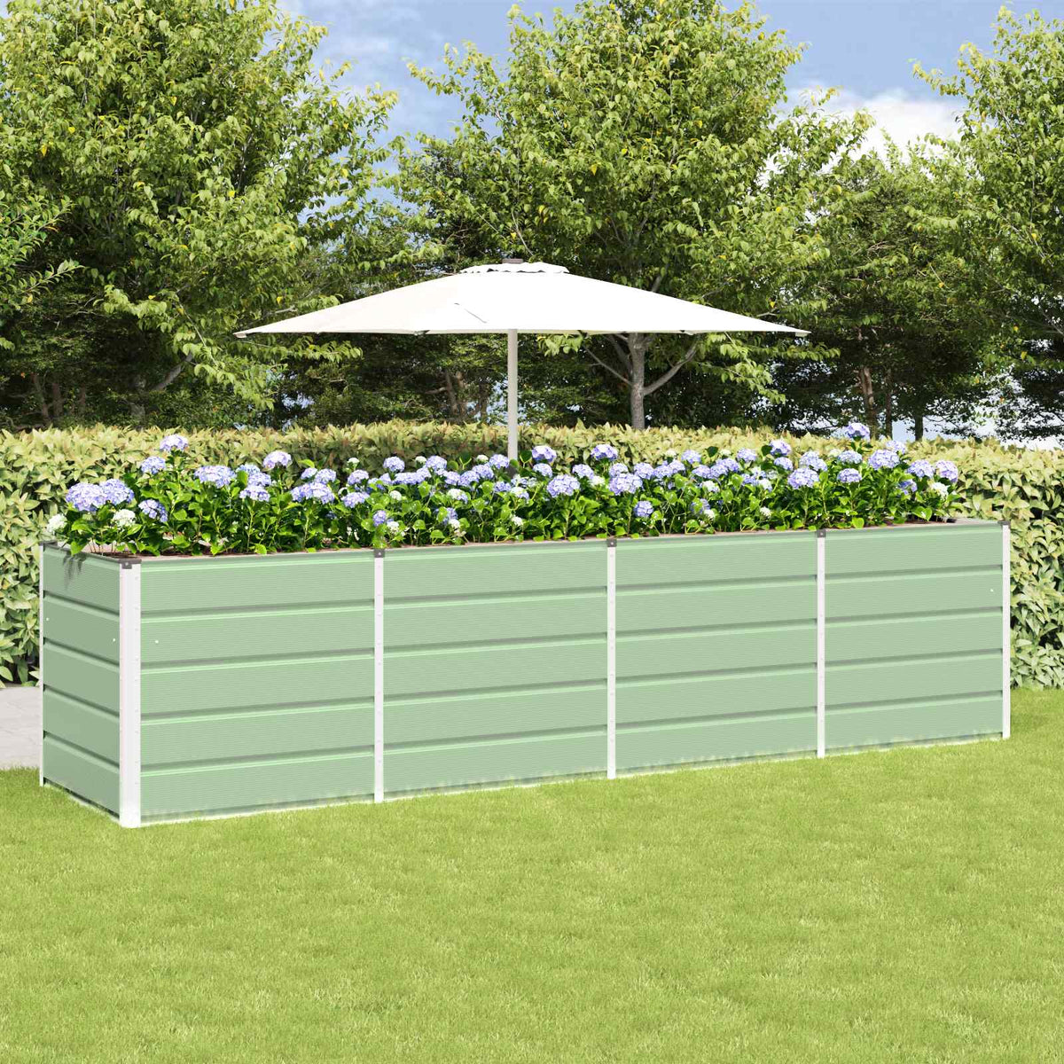 vidaXL Planter 160 x 80 x Steel Height 75 cm