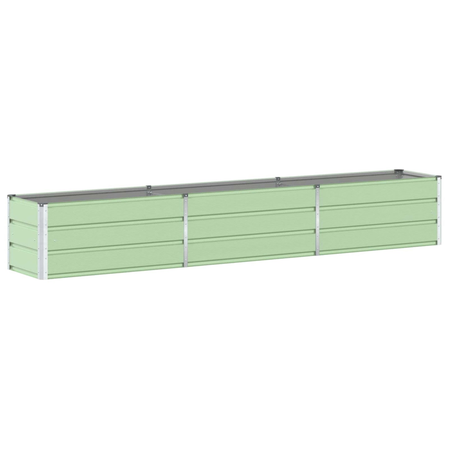 vidaXL Planter Pastel Green 290 x 50 x 45 cm Galvanised Steel 2