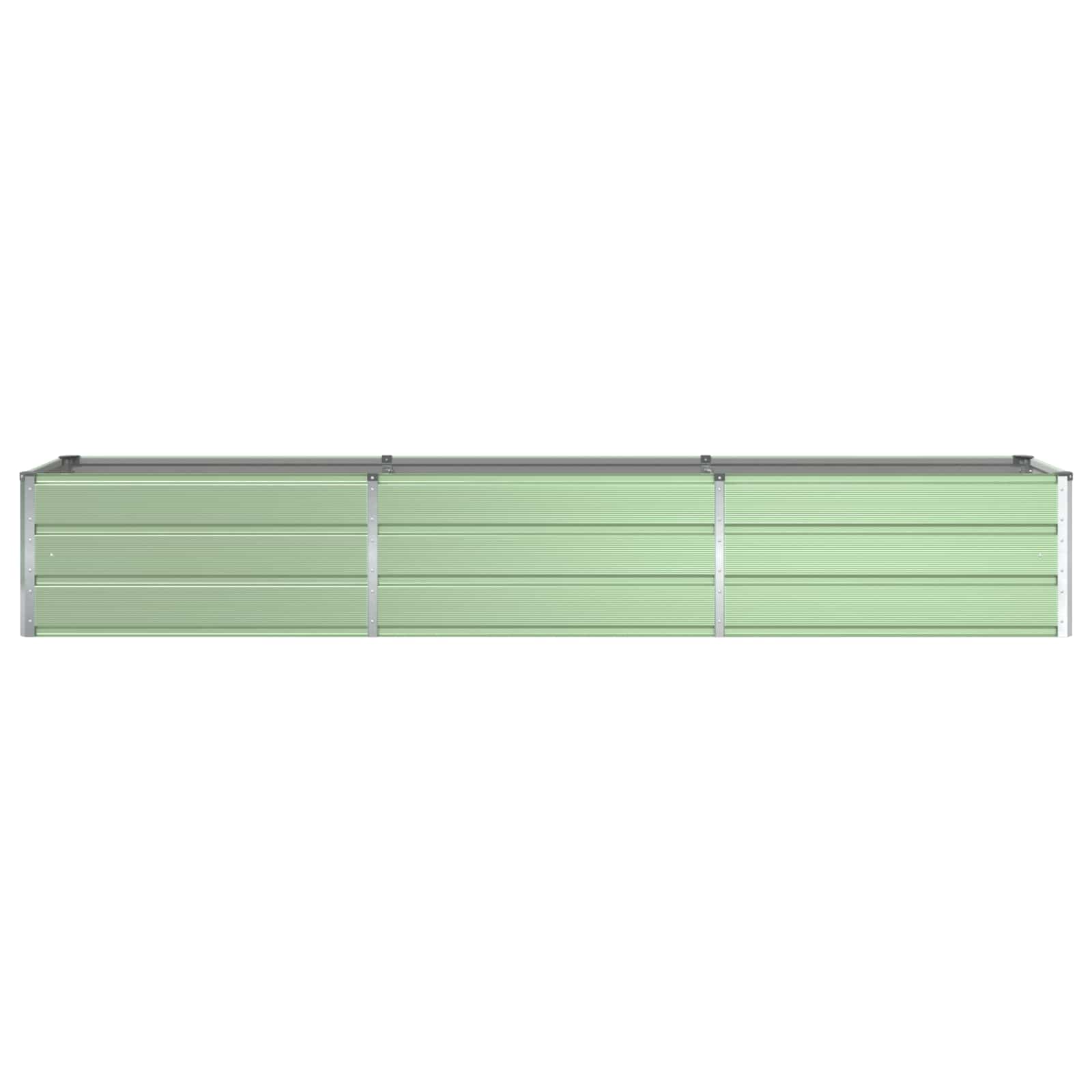 vidaXL Planter Pastel Green 290 x 50 x 45 cm Galvanised Steel 4