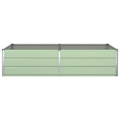 vidaXL Planter Pastel Green 195 x 100 x 45 cm Galvanised Steel 5