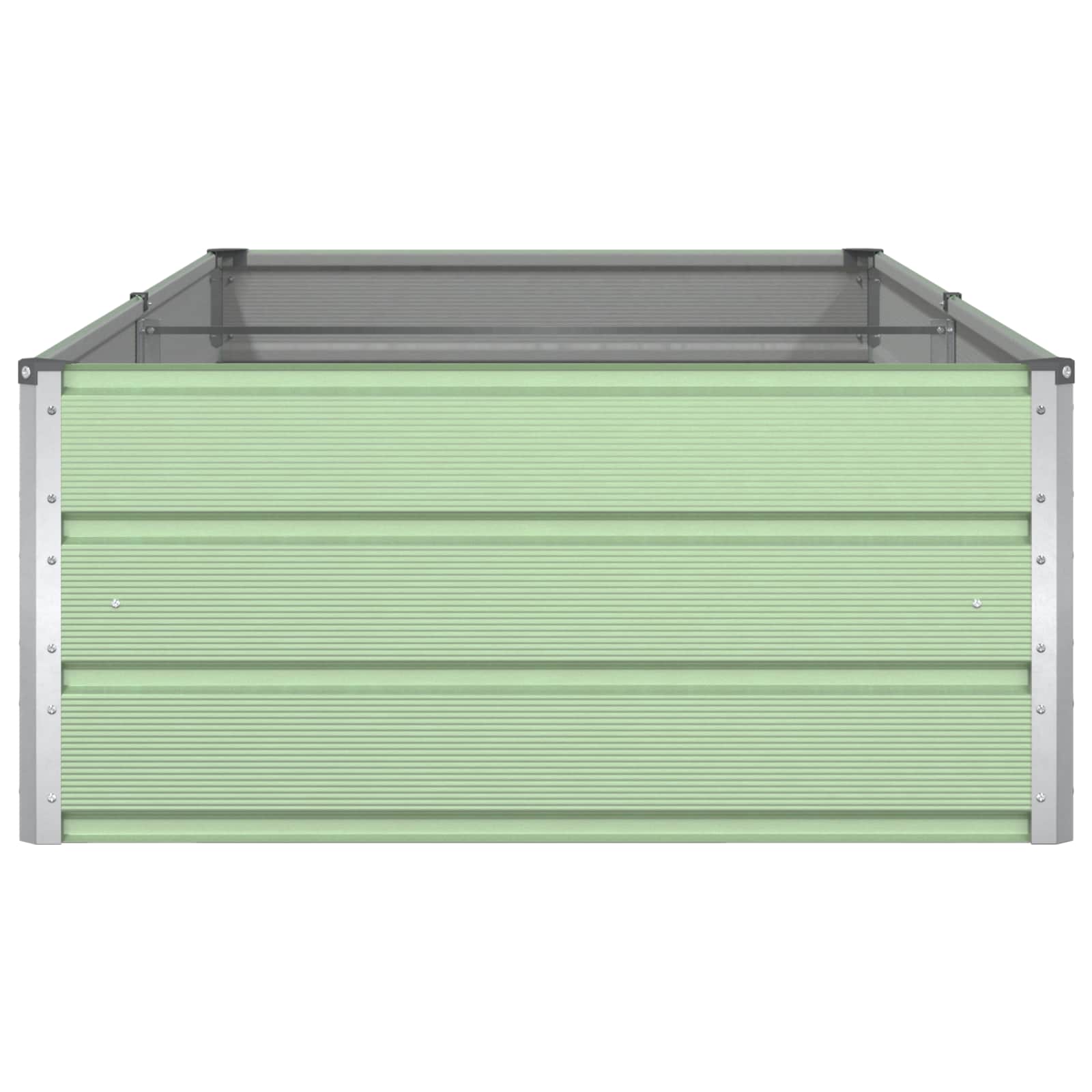 vidaXL Planter Pastel Green 195 x 100 x 45 cm Galvanised Steel 6