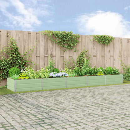 vidaXL Planter Galvanised Steel Height 45 cm