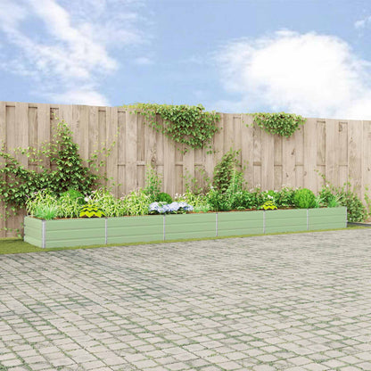 vidaXL Planter Galvanised Steel Height 45 cm