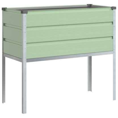 vidaXL Planter Pastel Green 100 x 45 x 90 cm Galvanised Steel 6