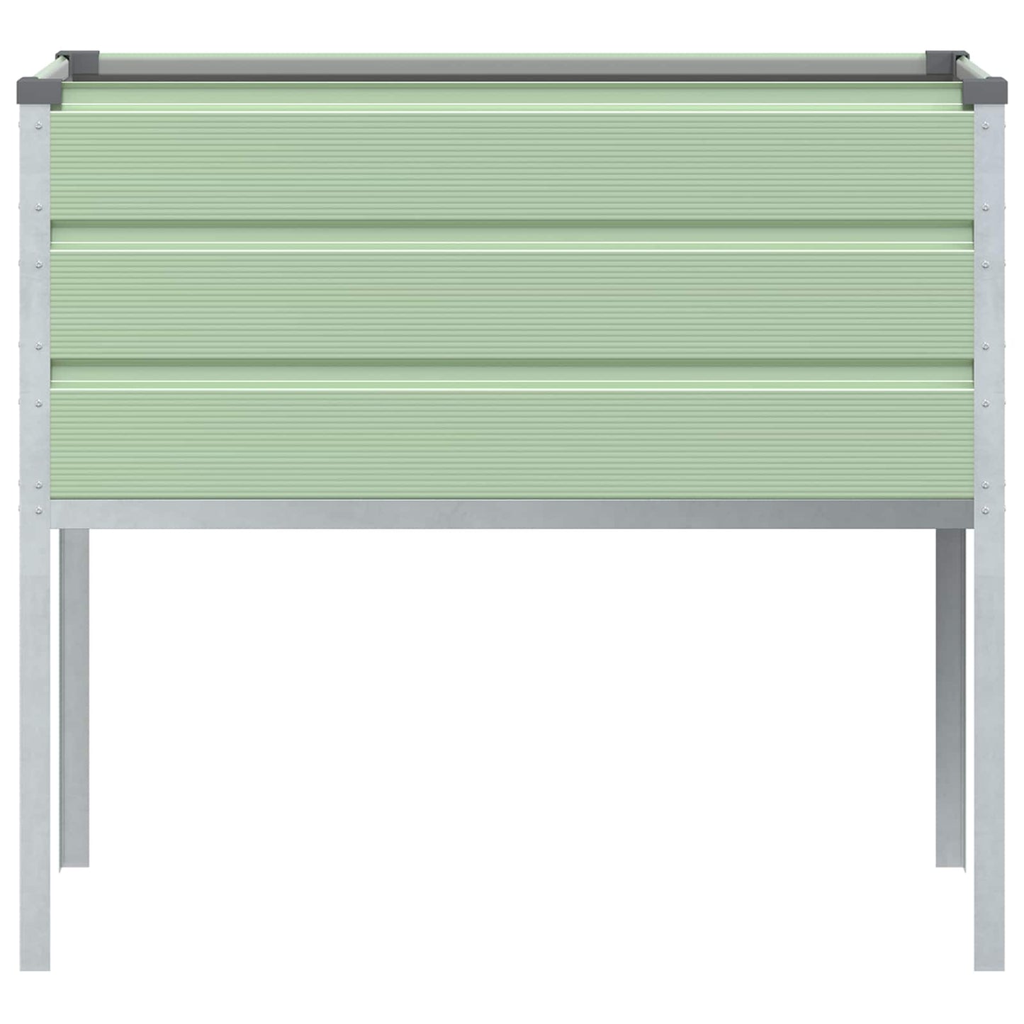 vidaXL Planter Pastel Green 100 x 45 x 90 cm Galvanised Steel 4