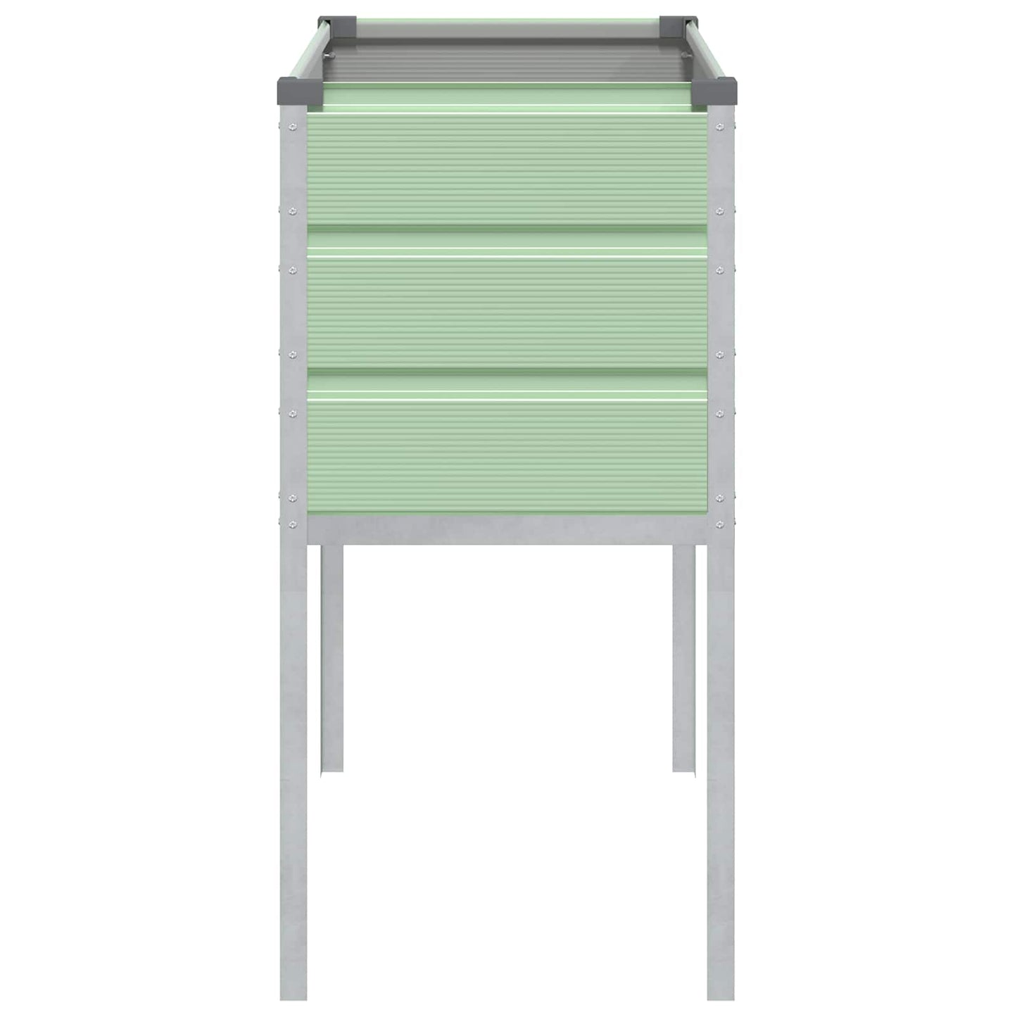 vidaXL Planter Pastel Green 100 x 45 x 90 cm Galvanised Steel 5