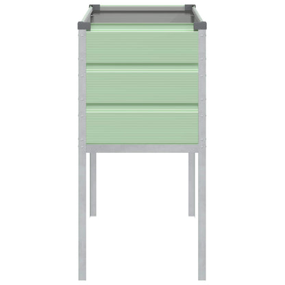 vidaXL Planter Pastel Green 100 x 45 x 90 cm Galvanised Steel 5