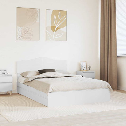 Storage Bed Drawer Engineered Wood Length White
