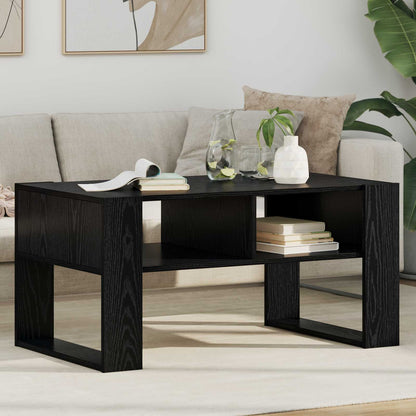 vidaXL Coffee Table Black Oak 92 x 53 x 45 cm Engineered Wood 1