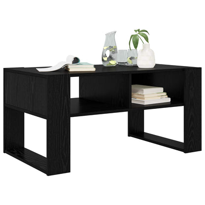 vidaXL Coffee Table Black Oak 92 x 53 x 45 cm Engineered Wood 3