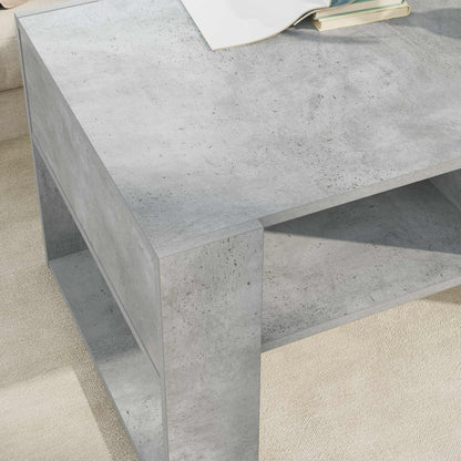 vidaXL Coffee Table Concrete Grey 92 x 53 x 45 cm Engineered Wood 4