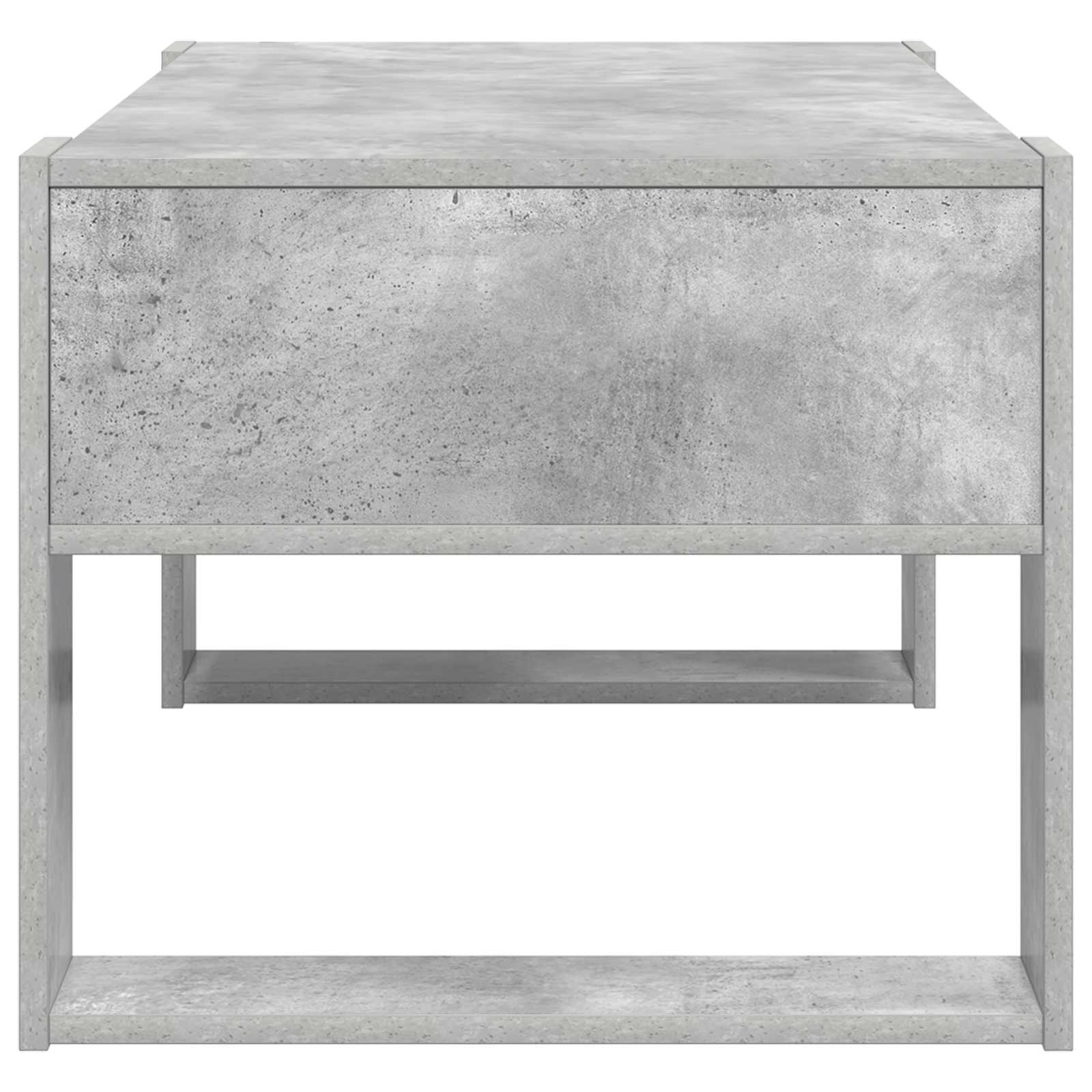 vidaXL Coffee Table Concrete Grey 92 x 53 x 45 cm Engineered Wood 6