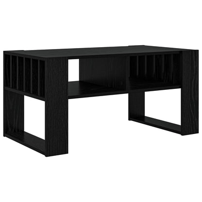 vidaXL Coffee Table Black Oak 92 x 49.5 x 45 cm Engineered Wood 2