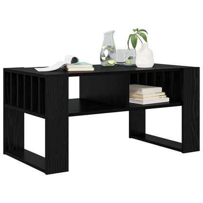 vidaXL Coffee Table Black Oak 92 x 49.5 x 45 cm Engineered Wood 3