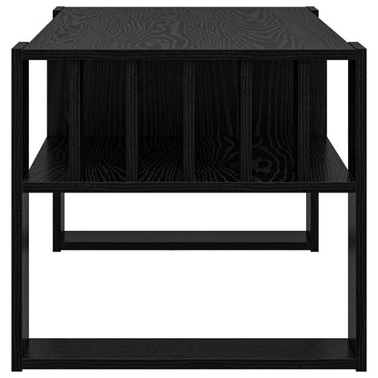 vidaXL Coffee Table Black Oak 92 x 49.5 x 45 cm Engineered Wood 6