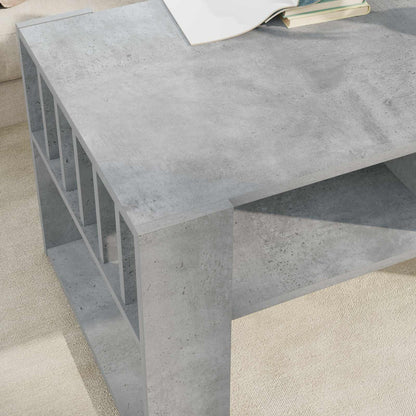 vidaXL Coffee Table Concrete Grey 92 x 49.5 x 45 cm Engineered Wood 4
