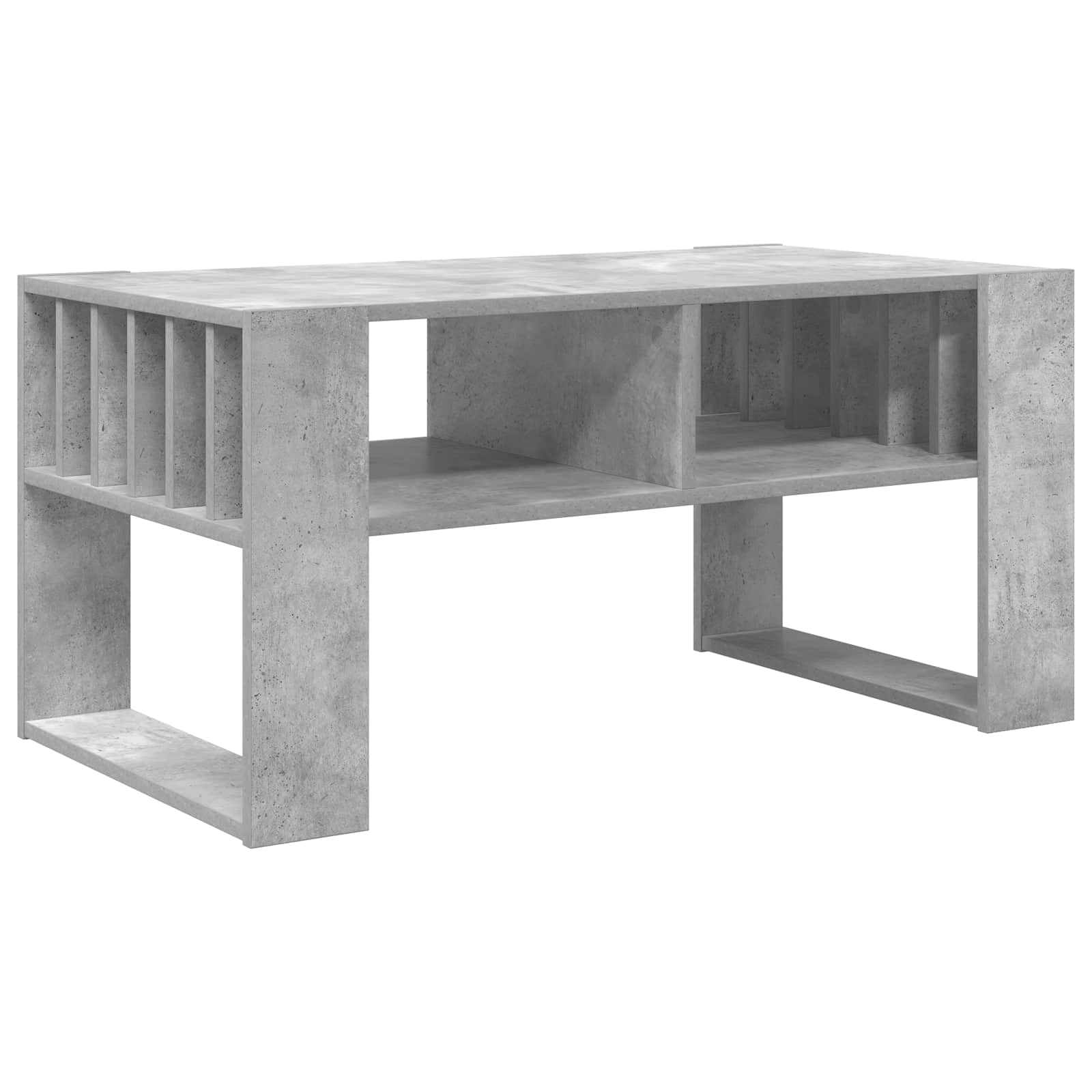 vidaXL Coffee Table Concrete Grey 92 x 49.5 x 45 cm Engineered Wood 2
