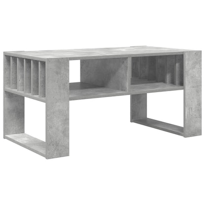 vidaXL Coffee Table Concrete Grey 92 x 49.5 x 45 cm Engineered Wood 2