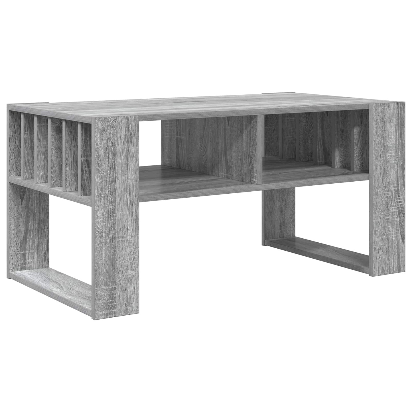 vidaXL Coffee Table Grey Sonoma 92 x 49.5 x 45 cm Engineered Wood 2