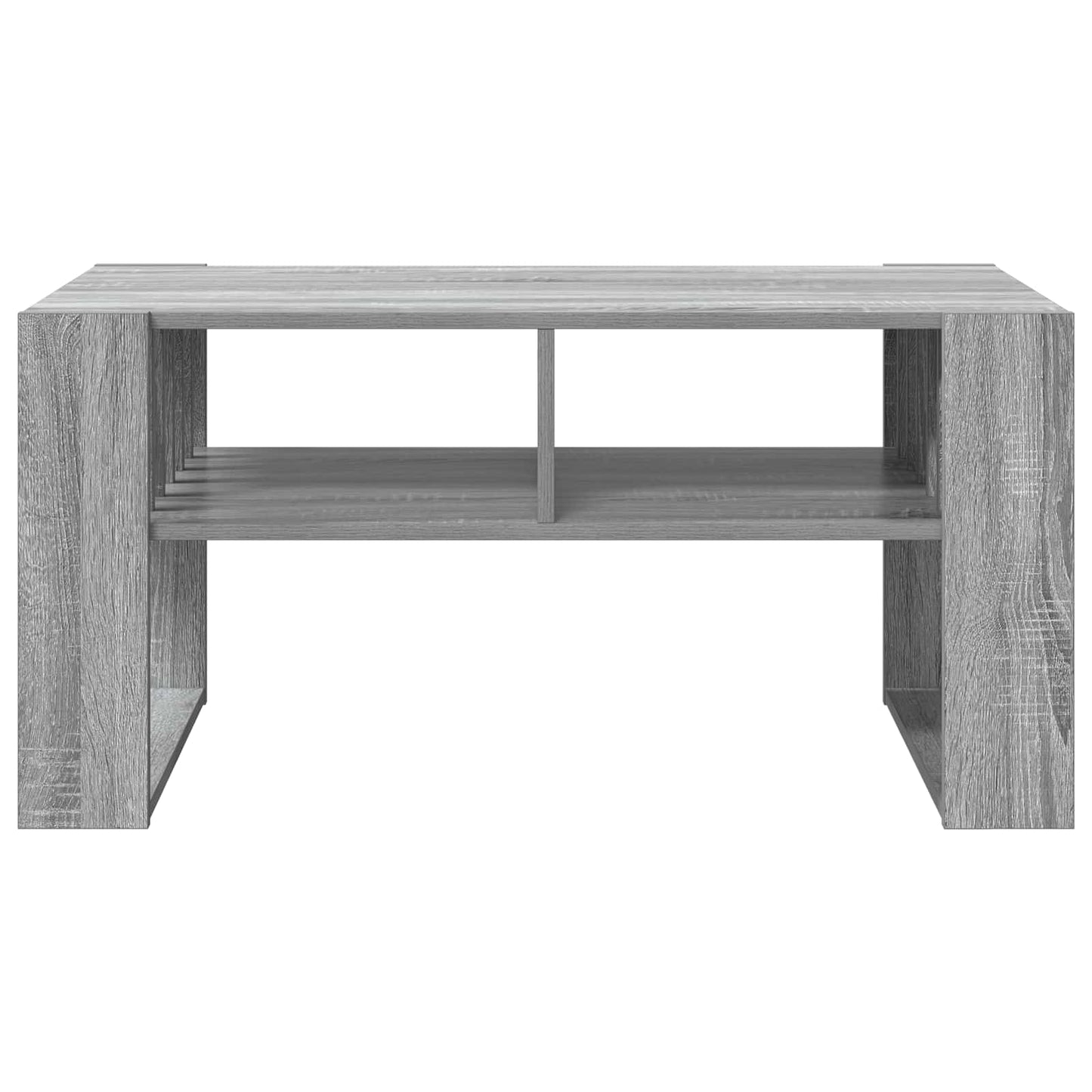 vidaXL Coffee Table Grey Sonoma 92 x 49.5 x 45 cm Engineered Wood 5