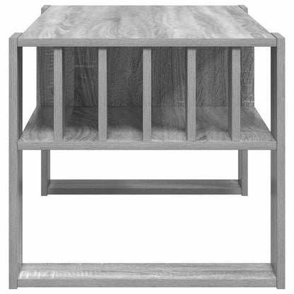 vidaXL Coffee Table Grey Sonoma 92 x 49.5 x 45 cm Engineered Wood 6