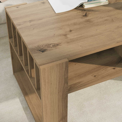 vidaXL Coffee Table Artisan Oak 92 x 49.5 x 45 cm Engineered Wood 4