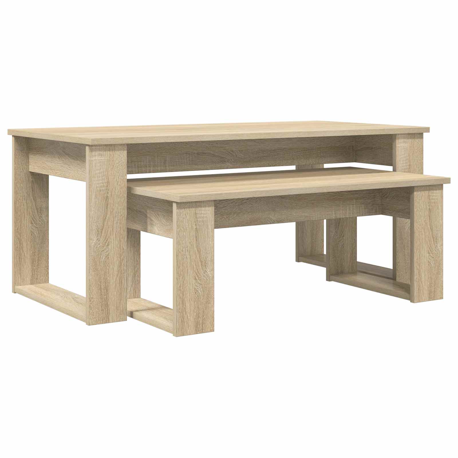 vidaXL Coffee Table Set 2 pcs Sonoma Oak 100 x 50 x 42 cm 2