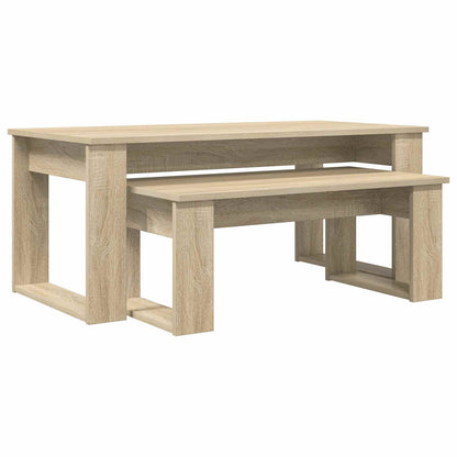 vidaXL Coffee Table Set 2 pcs Sonoma Oak 100 x 50 x 42 cm 2