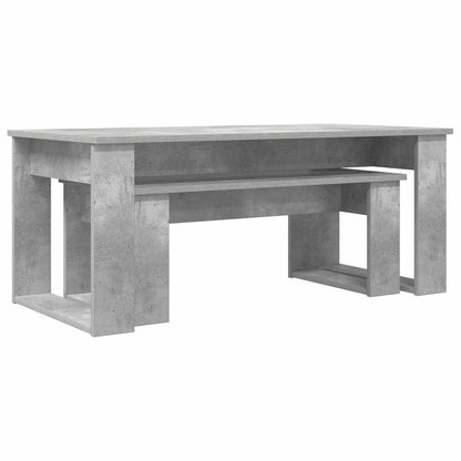 vidaXL Coffee Table Set 2 pcs Concrete Grey 100 x 50 x 42 cm 5