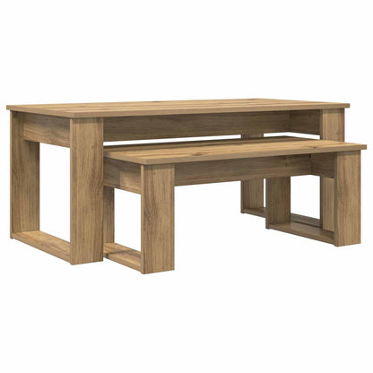 vidaXL Coffee Table Set 2 pcs Artisan Oak 100 x 50 x 42 cm 2