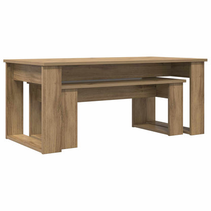 vidaXL Coffee Table Set 2 pcs Artisan Oak 100 x 50 x 42 cm 5