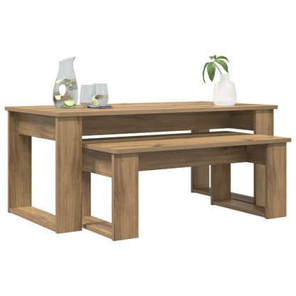 vidaXL Coffee Table Set 2 pcs Artisan Oak 100 x 50 x 42 cm 3