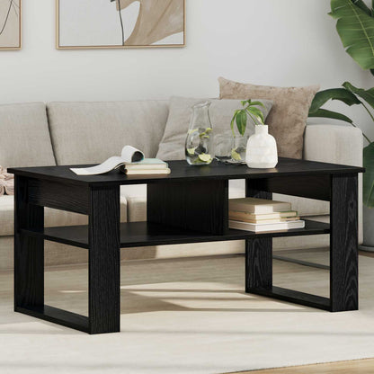 vidaXL Coffee Table Black Oak 96 x 54 x 44 cm Engineered Wood 1