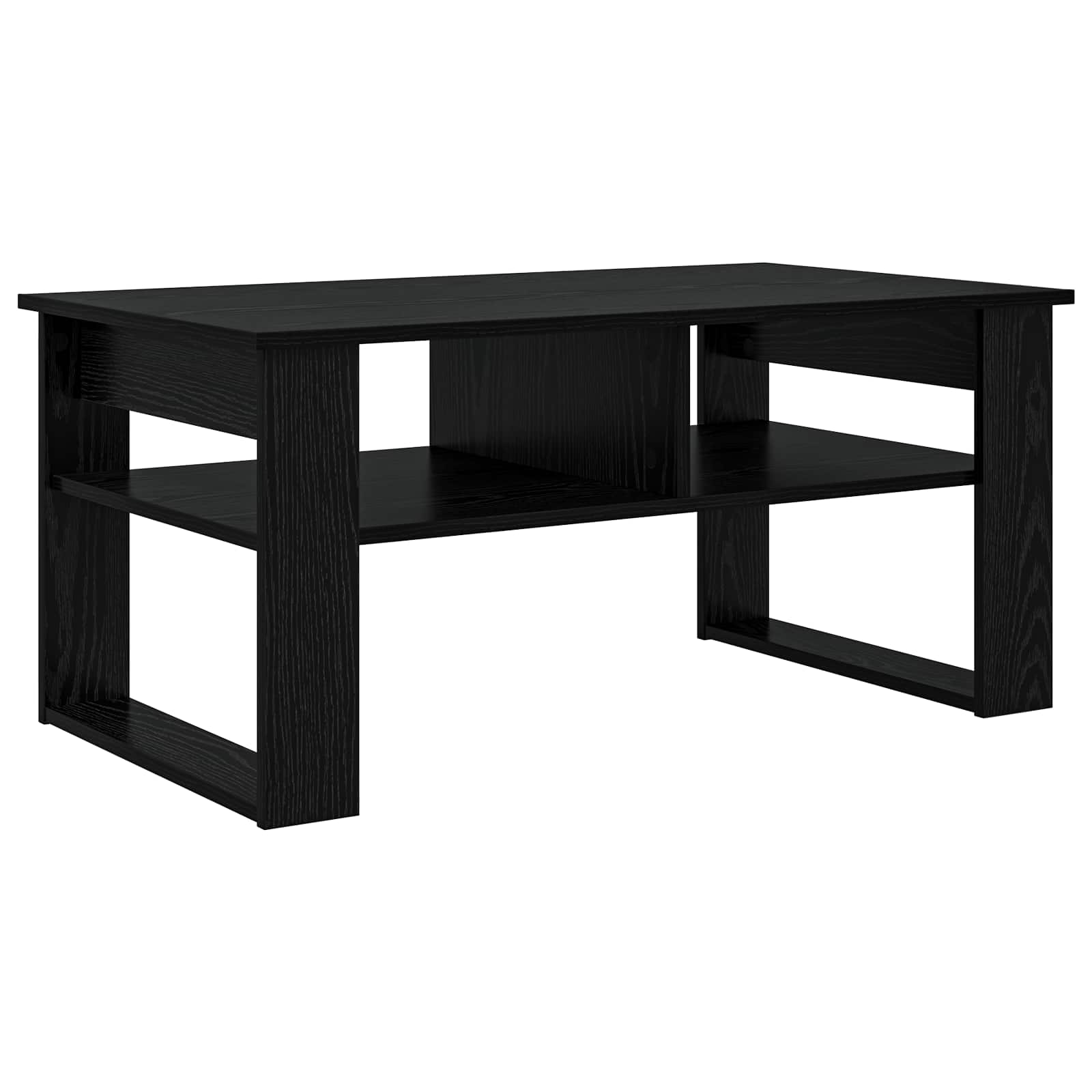vidaXL Coffee Table Black Oak 96 x 54 x 44 cm Engineered Wood 2