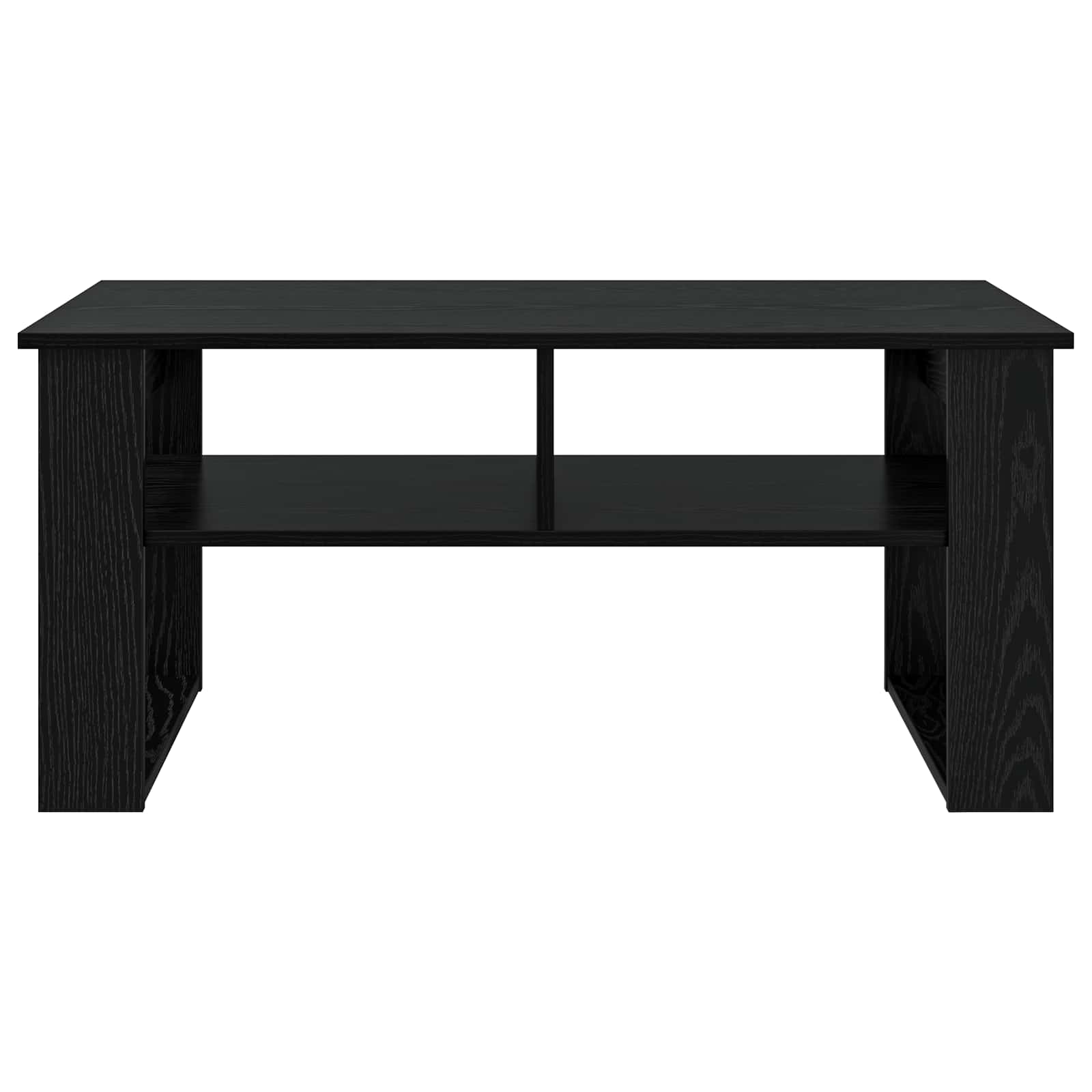 vidaXL Coffee Table Black Oak 96 x 54 x 44 cm Engineered Wood 5