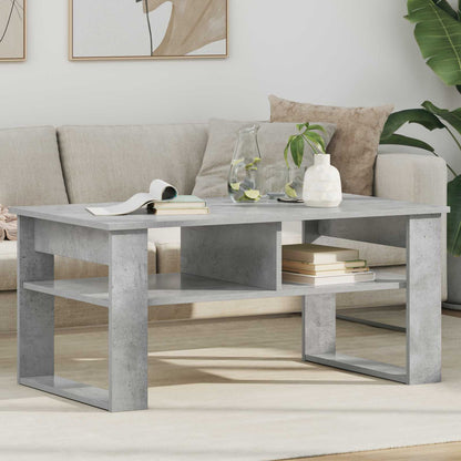 vidaXL Coffee Table Concrete Grey 96 x 54 x 44 cm Engineered Wood 1