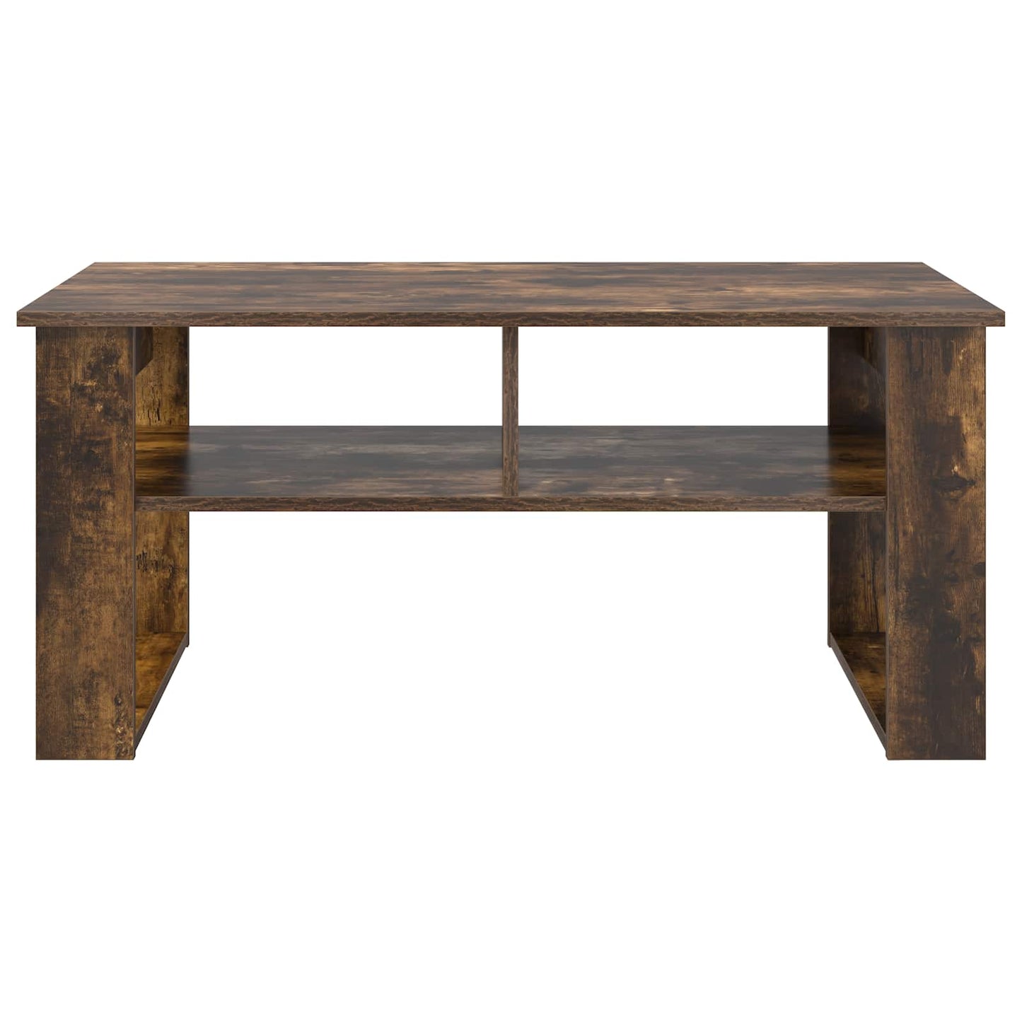 vidaXL Coffee Table Smoked Oak 96 x 54 x 44 cm Engineered Wood 5
