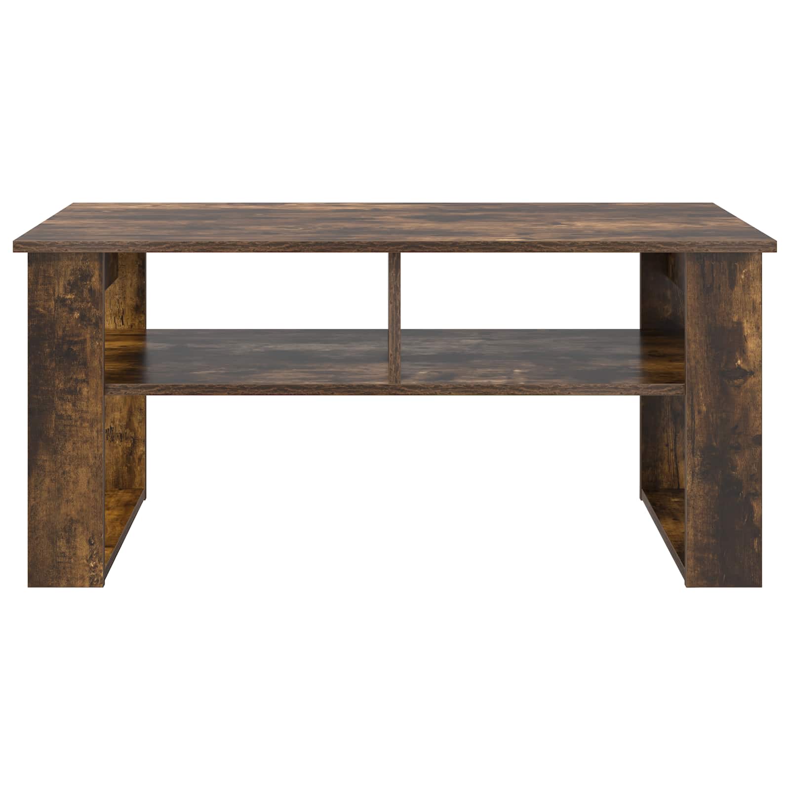 vidaXL Coffee Table Smoked Oak 96 x 54 x 44 cm Engineered Wood 5