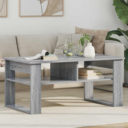 vidaXL Coffee Table Grey Sonoma 96 x 54 x 44 cm Engineered Wood 1