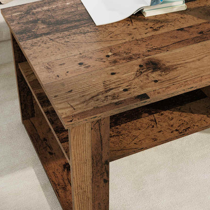 vidaXL Coffee Table Old Wood 96 x 54 x 44 cm Engineered Wood 4
