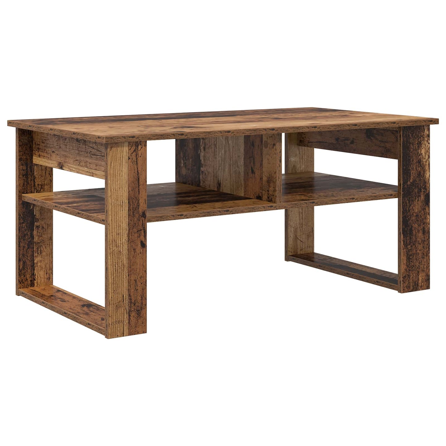vidaXL Coffee Table Old Wood 96 x 54 x 44 cm Engineered Wood 2