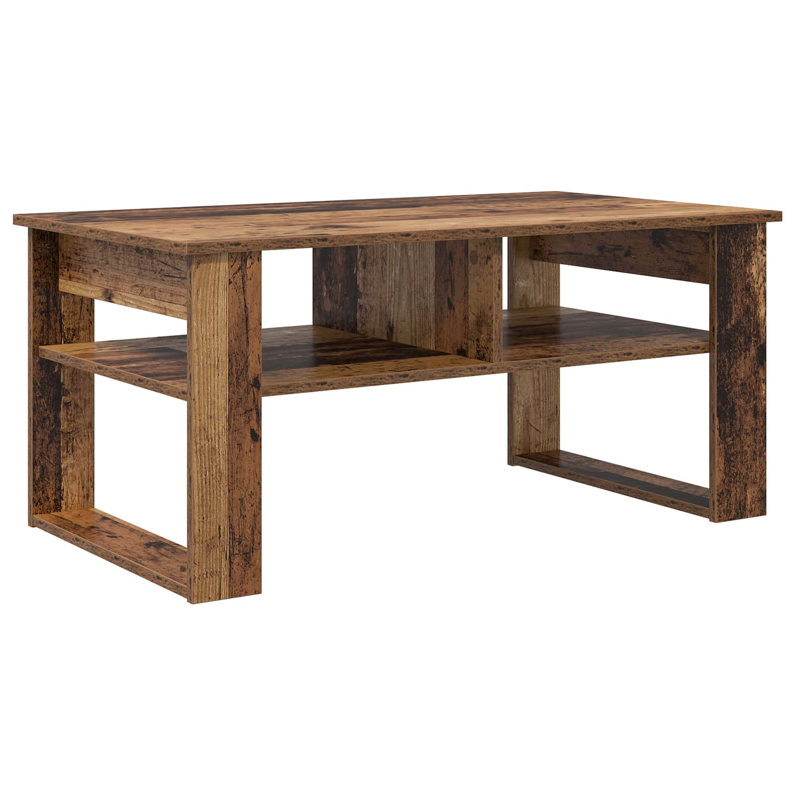 vidaXL Coffee Table Old Wood 96 x 54 x 44 cm Engineered Wood 2