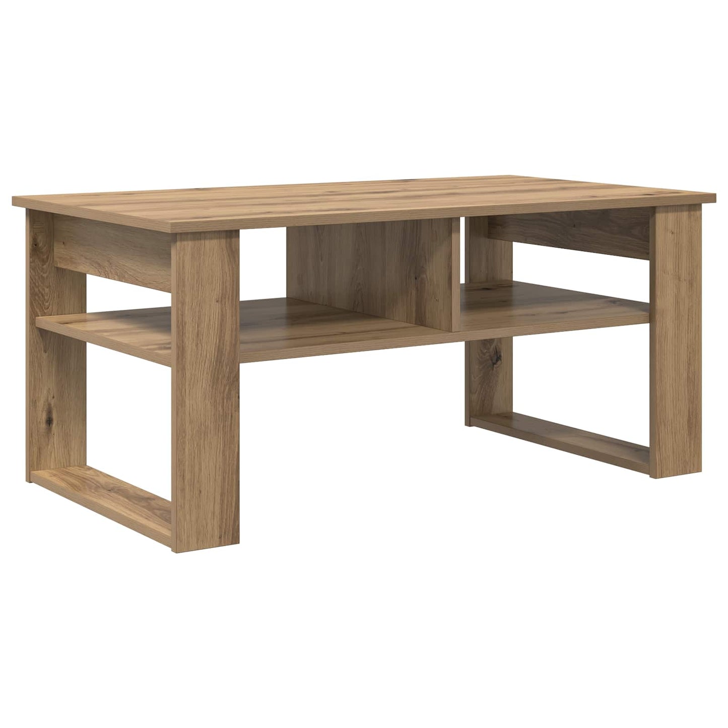 vidaXL Coffee Table Artisan Oak 96 x 54 x 44 cm Engineered Wood 2